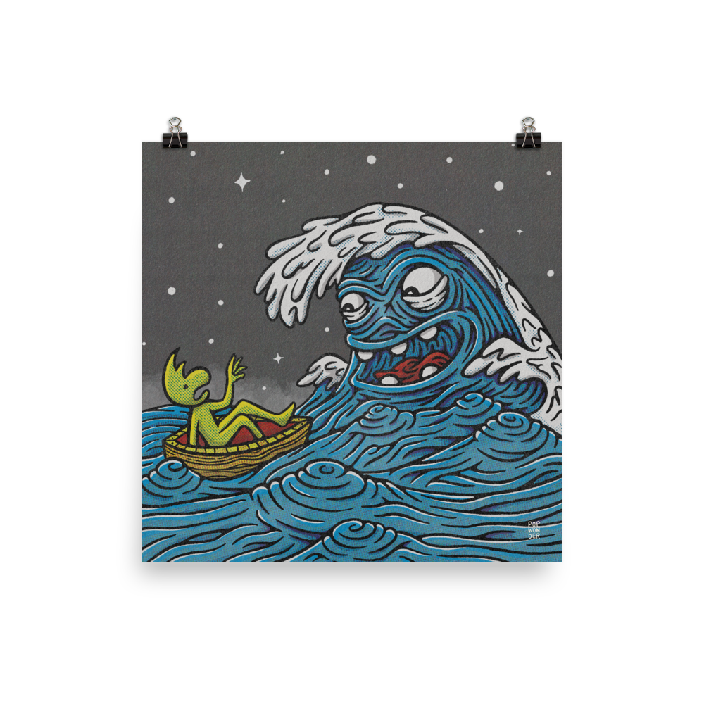 "Sneaker Wave" Pop Wonder Art Print 12in x 12in