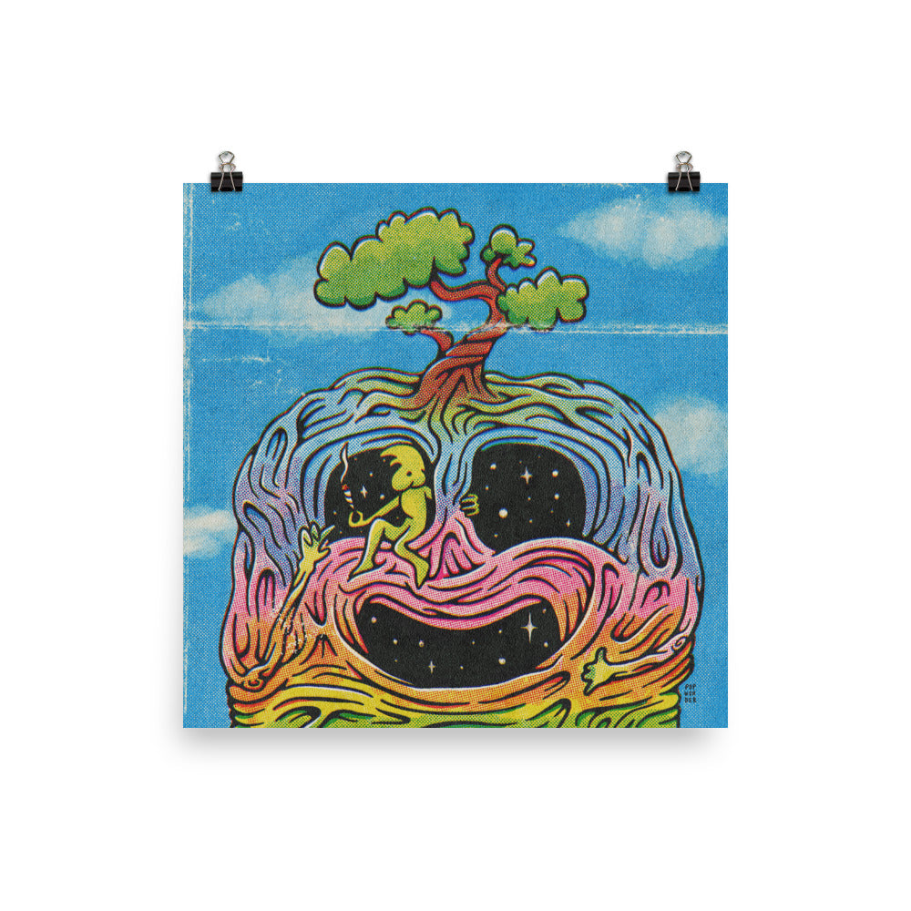 "On Top Of The World" Pop Wonder Art 12in x 12in