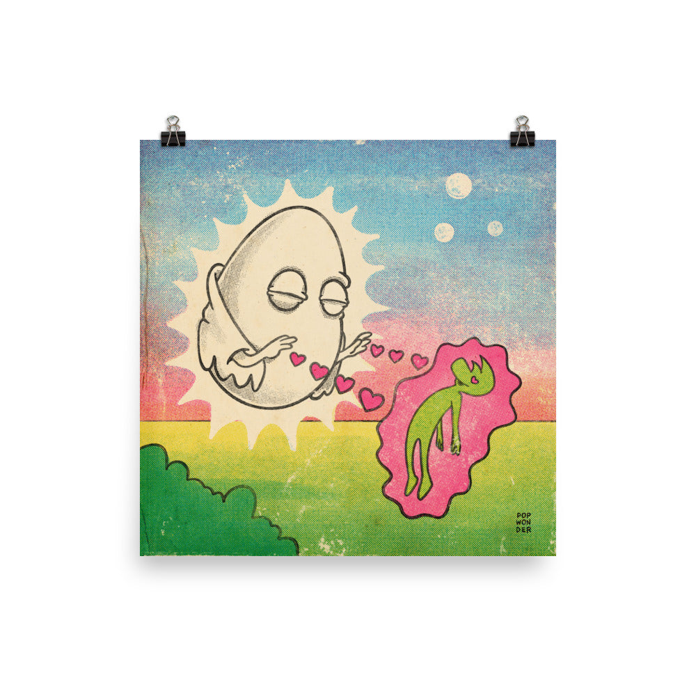 "The Almighty Egg" Pop Wonder Art Print 12" x 12"