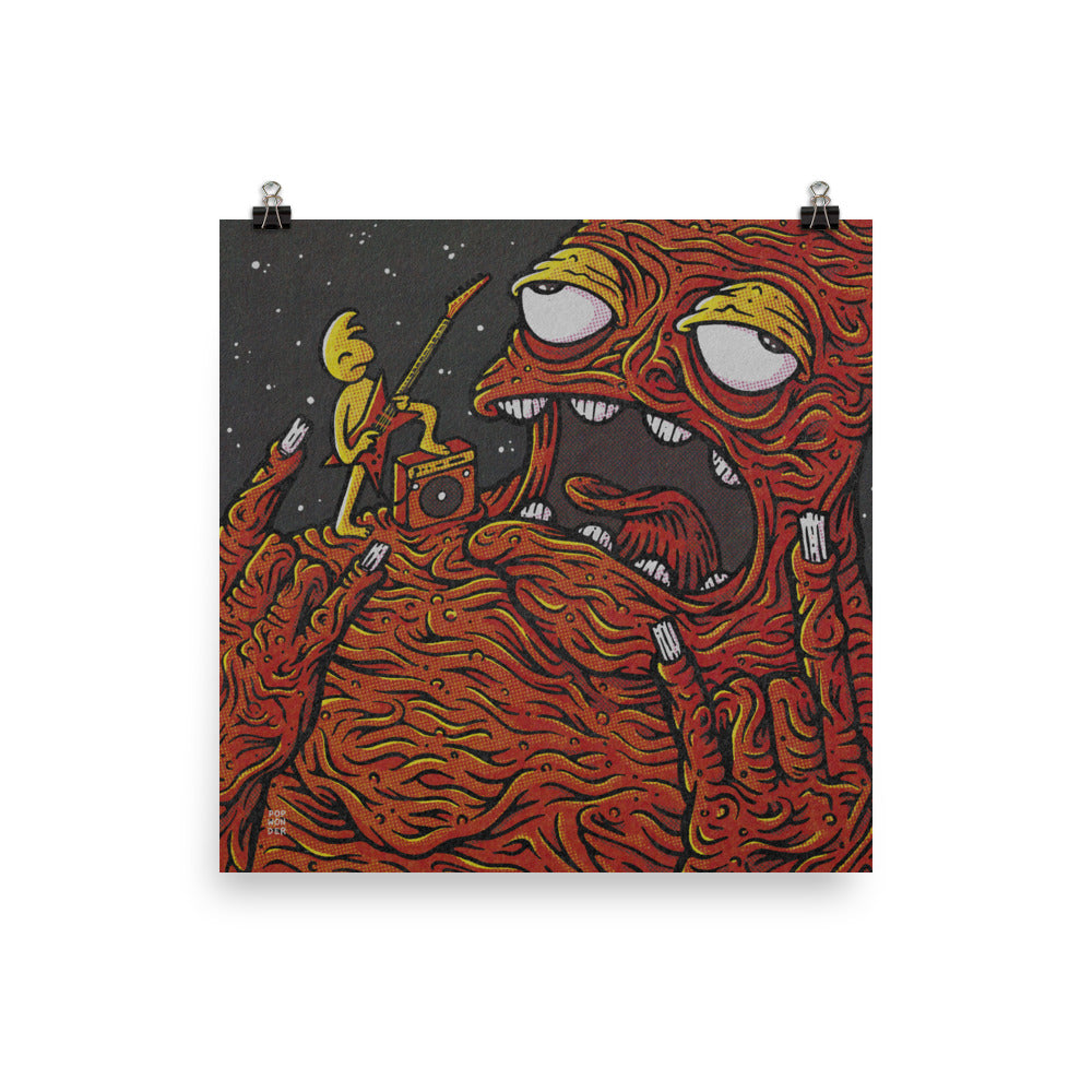 "Face Melter" Pop Wonder Art Print - 12" x 12"