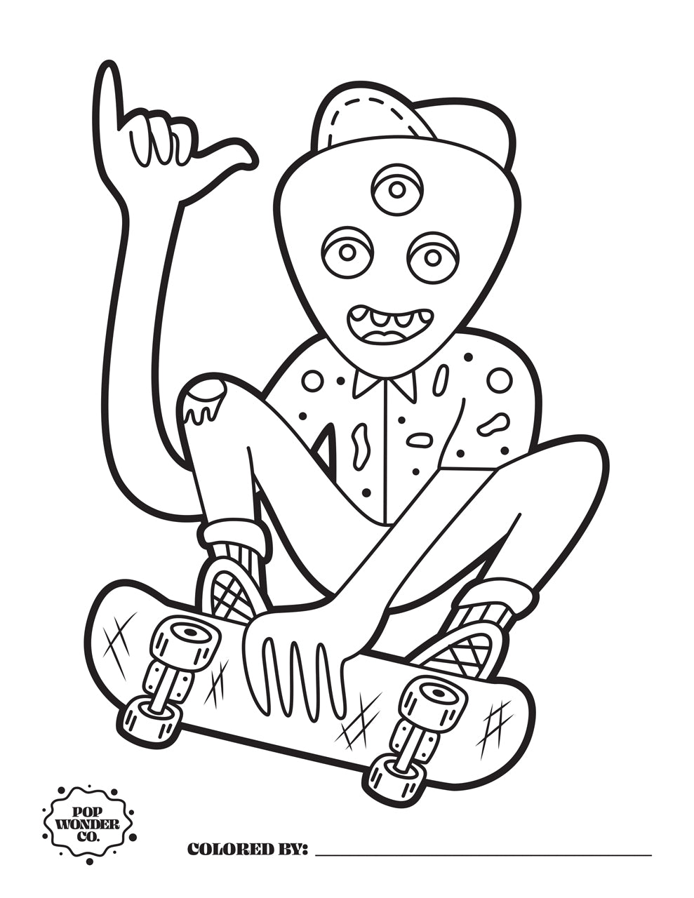 "Rather Cool Aliens & Monsters" Digital Download - Free Coloring Book