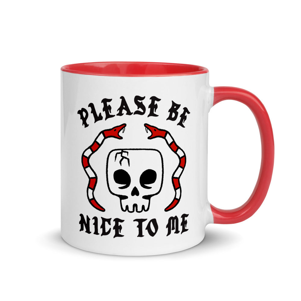 "Please Be Nice To Me" Mug